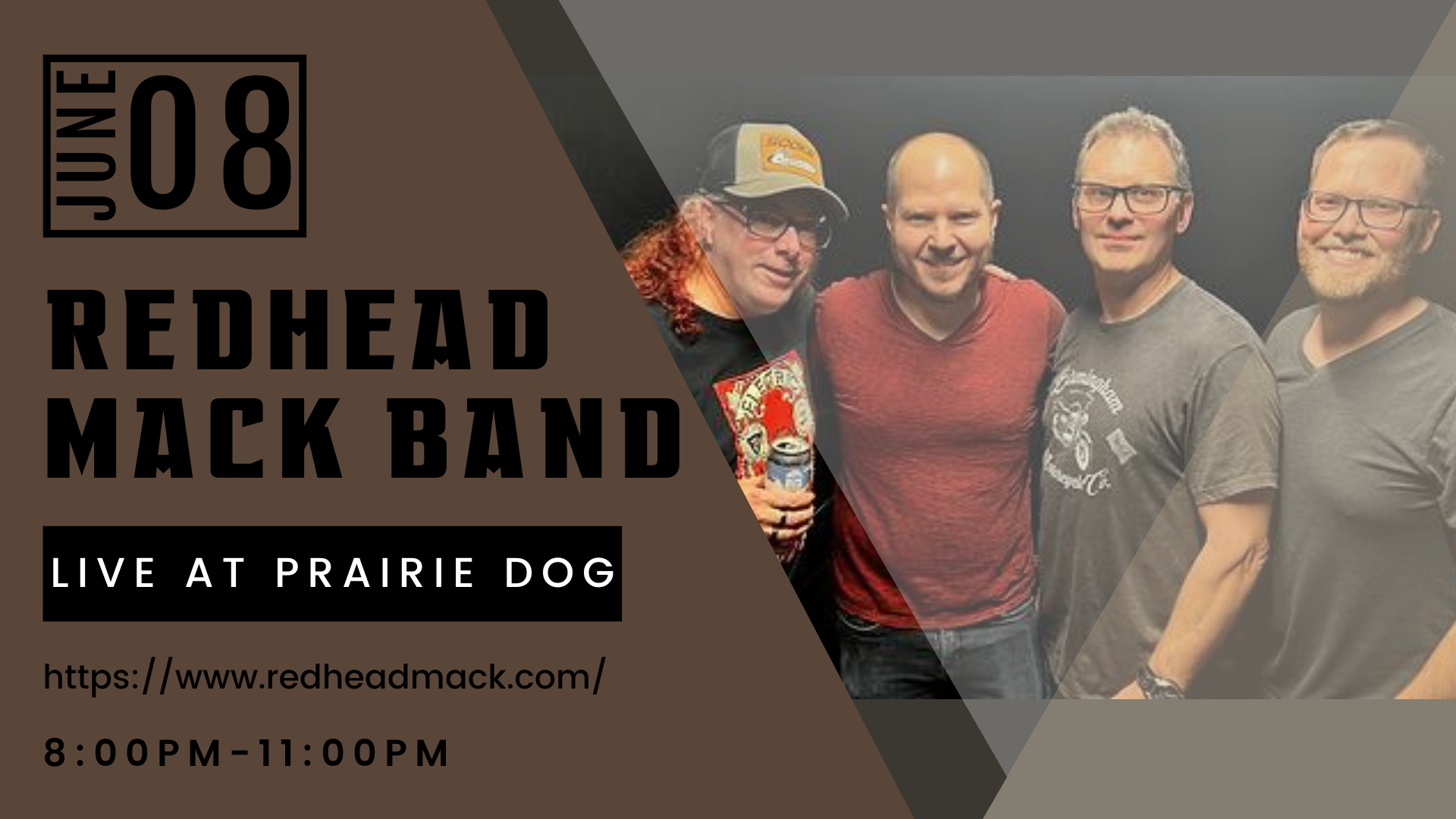 Redhead Mack Band rocks Prairie Dog Brewing's Stage